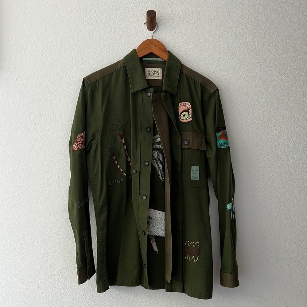 Scotch and Soda Men’s Embroidered Worker Shirt